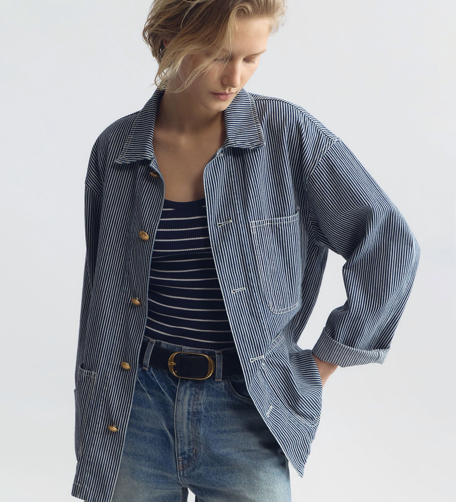 Nili Lotan - WRENLEY STRIPE SWEATER TANK