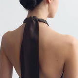 Nili Lotan - SOLAL SILK HALTERNECK TOP