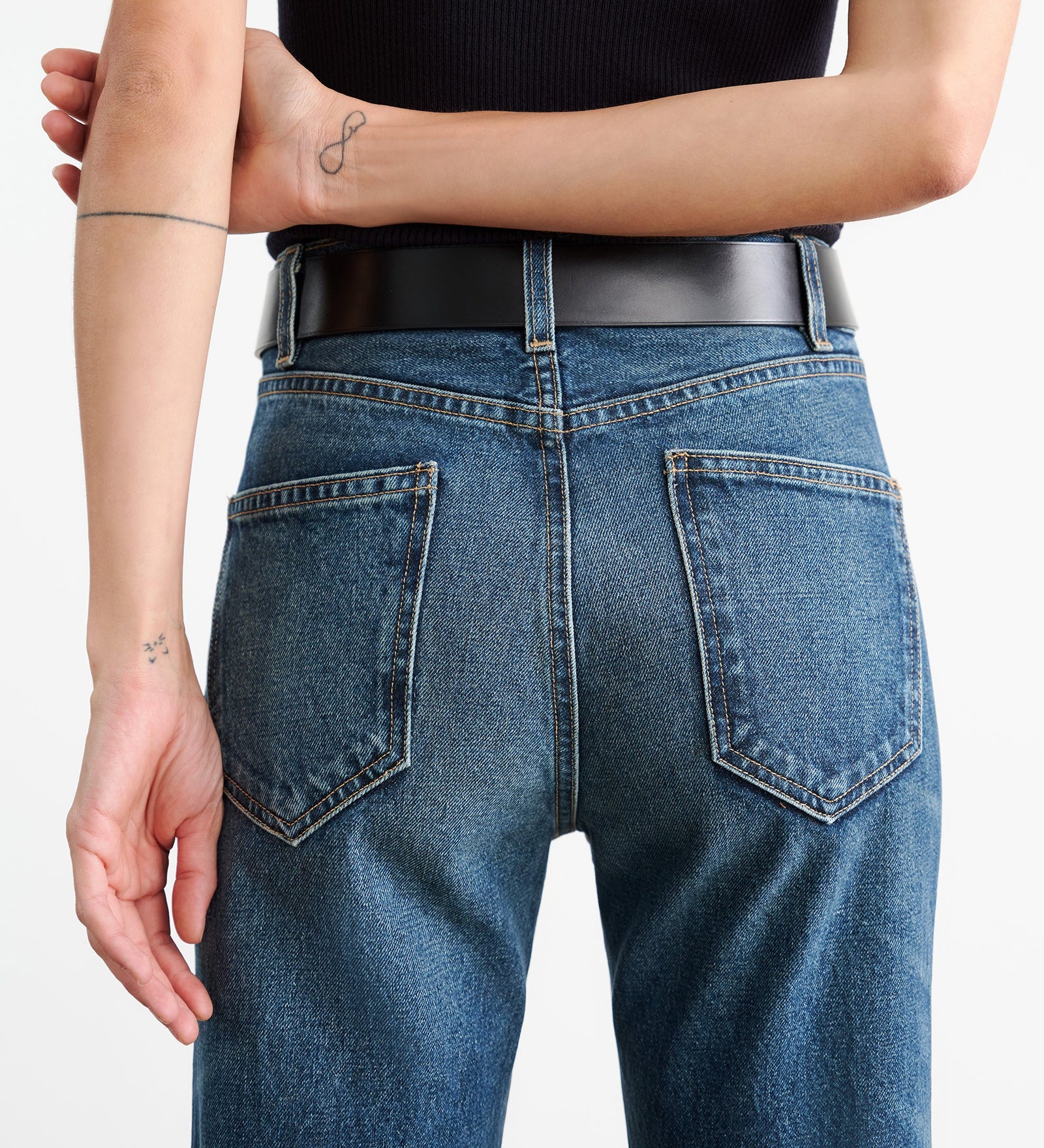 Nili Lotan - JOAN LEATHER COMBO JEAN