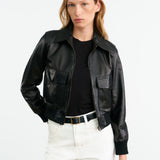 Nili Lotan - REDLEY LEATHER BOMBER JACKET