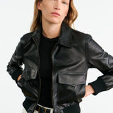 Nili Lotan - REDLEY LEATHER BOMBER JACKET