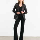 Nili Lotan - BELMONDE LEATHER TAILORED JACKET
