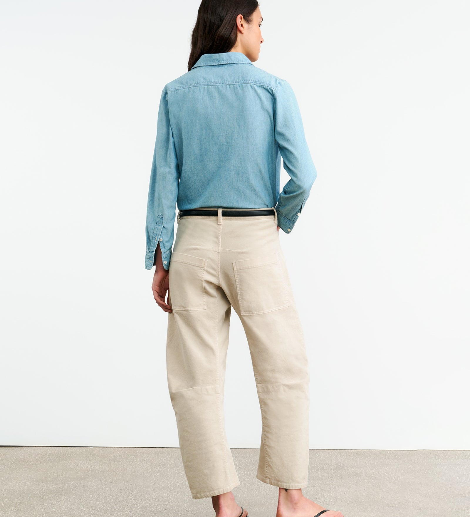 Nili Lotan - SHON CORDUROY PANT (Gesso)