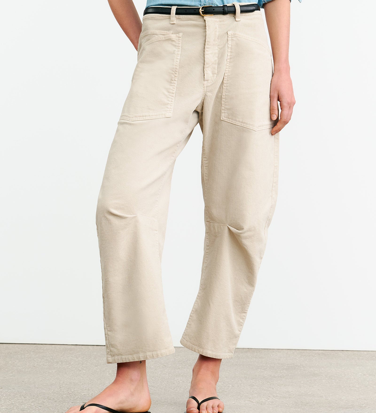 Nili Lotan - SHON CORDUROY PANT (Gesso)