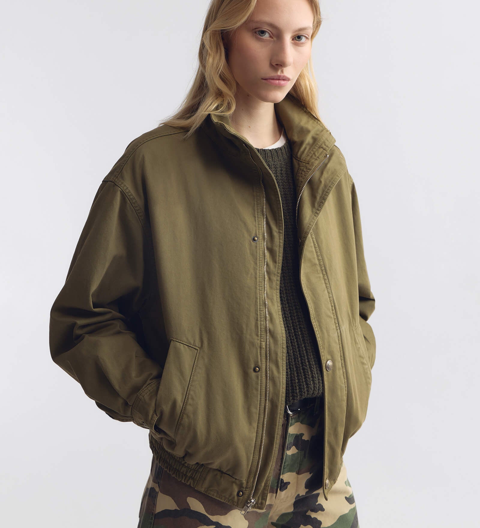 Nili Lotan - KLAIRE BLOUSON COTTON JACKET