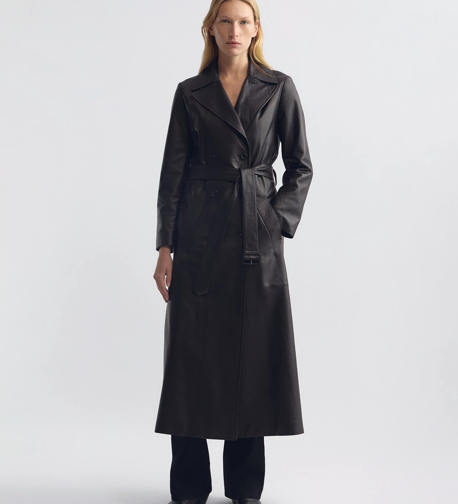 Nili Lotan - ARSENE LEATHER TRENCH COAT