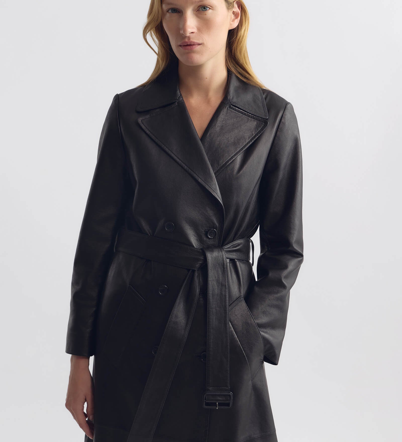 Nili Lotan - ARSENE LEATHER TRENCH COAT