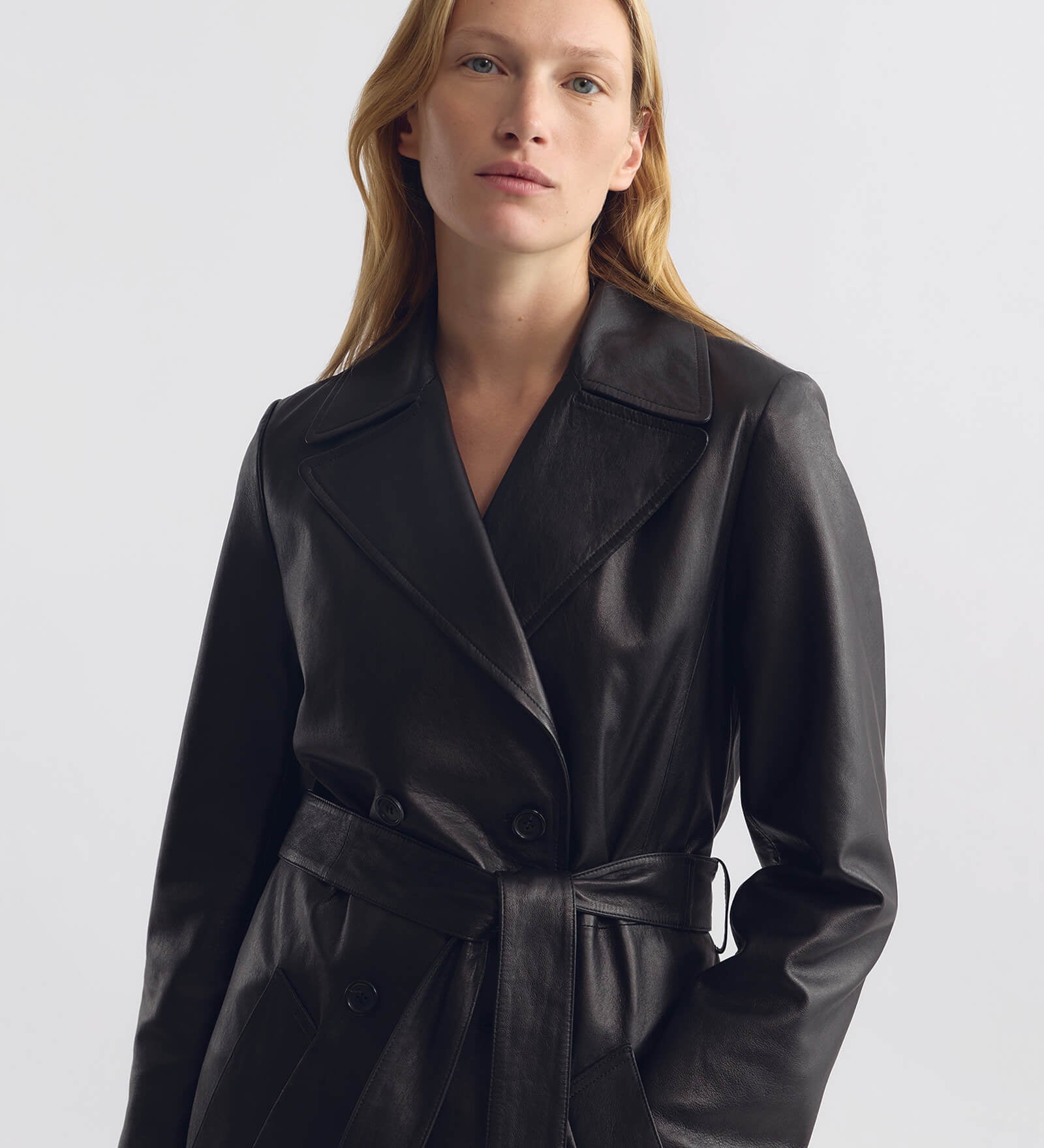Nili Lotan - ARSENE LEATHER TRENCH COAT
