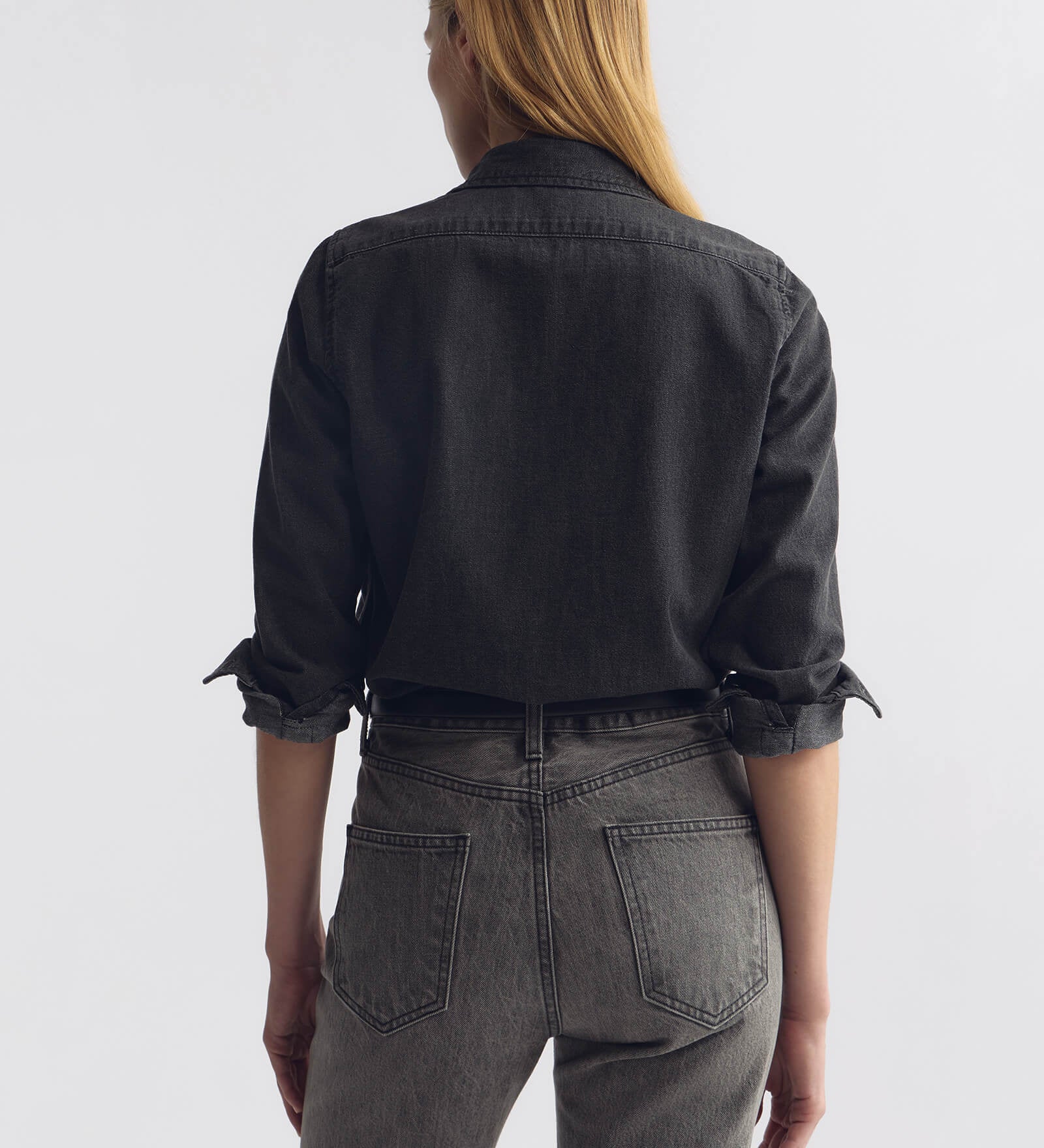 Nili Lotan - EMILIE DENIM RUFFLE SHIRT