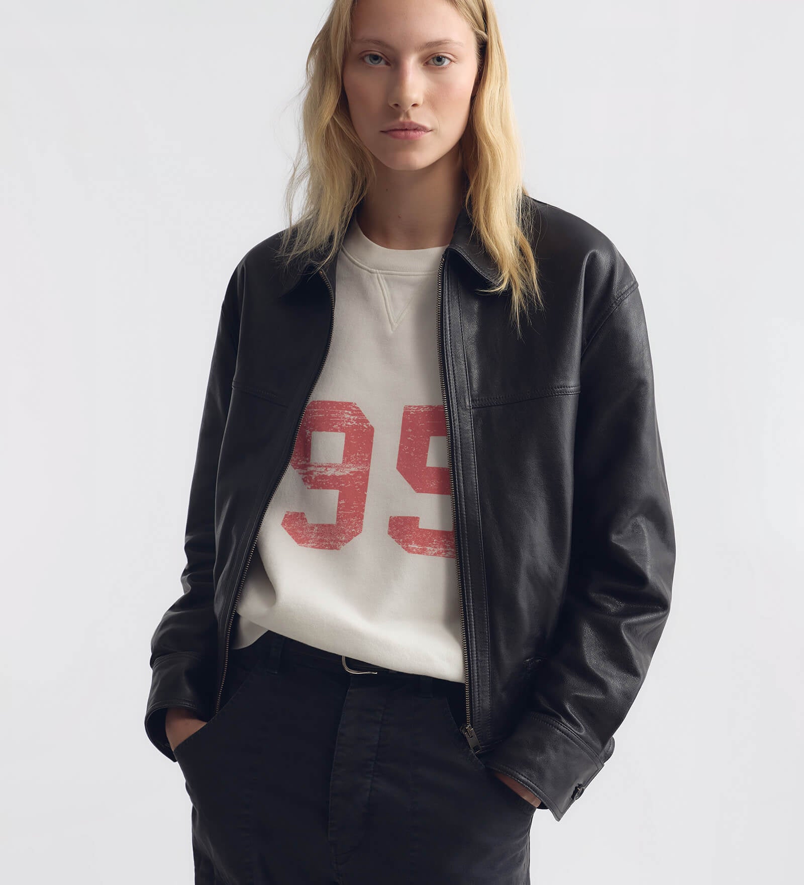 Nili Lotan - AIME LEATHER BOMBER JACKET