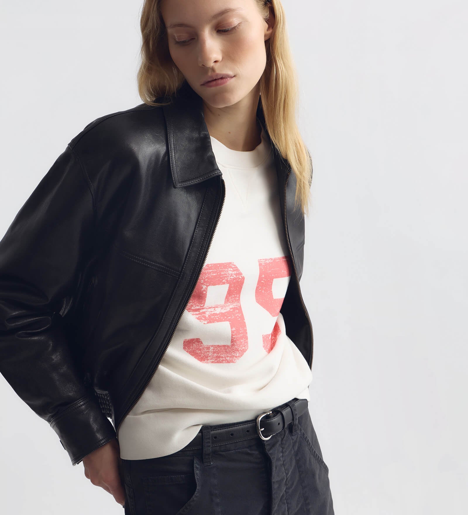 Nili Lotan - AIME LEATHER BOMBER JACKET