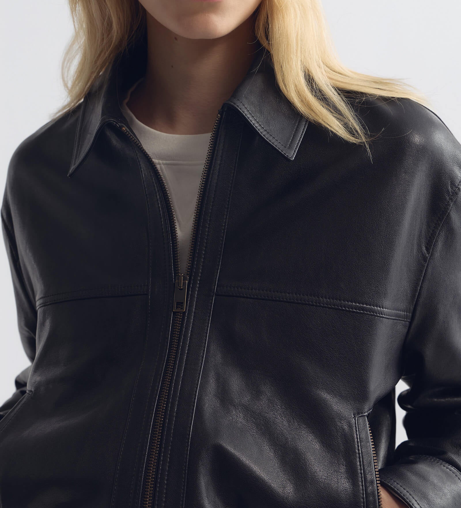Nili Lotan - AIME LEATHER BOMBER JACKET
