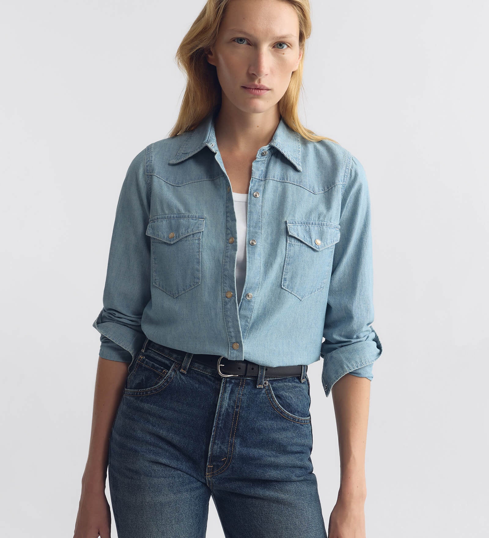 Nili Lotan - TRAVIS CHAMBRAY SHIRT