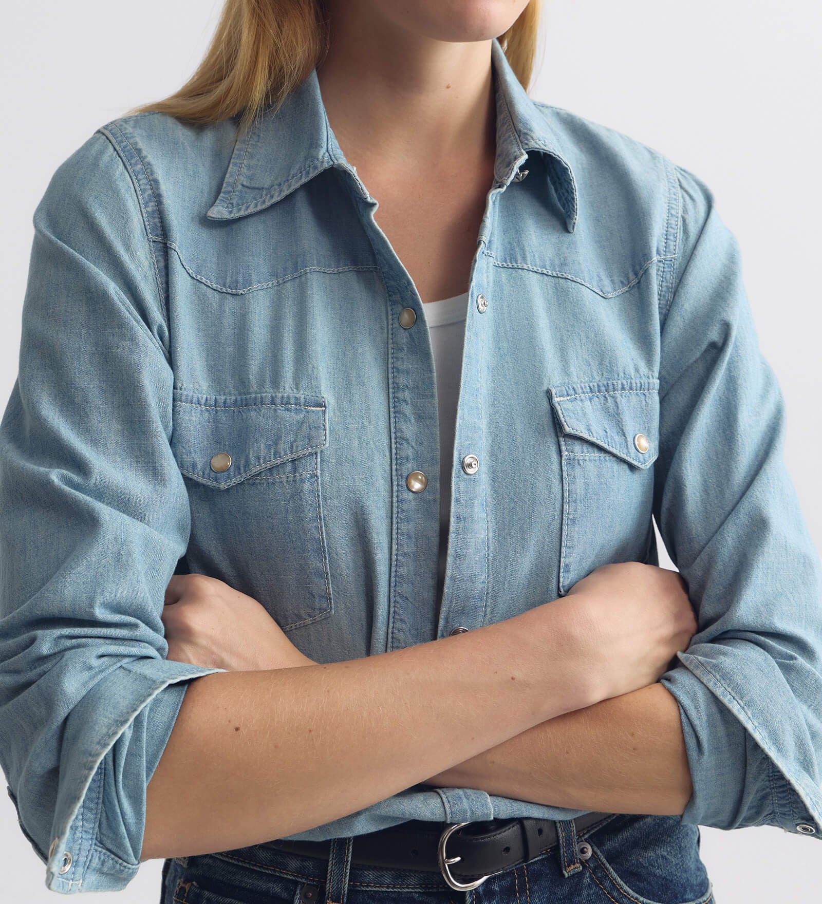 Nili Lotan - TRAVIS CHAMBRAY SHIRT