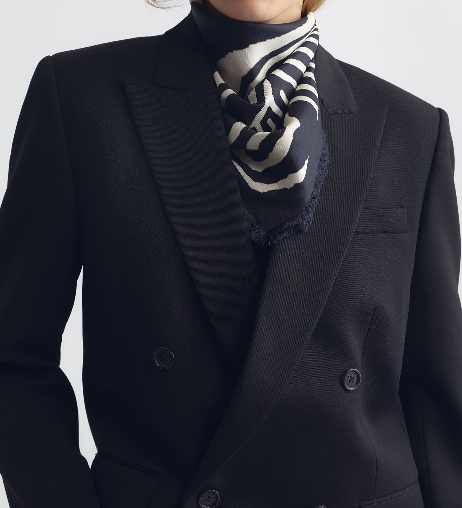 Nili Lotan - ZEBRA SILK TWILL SCARF