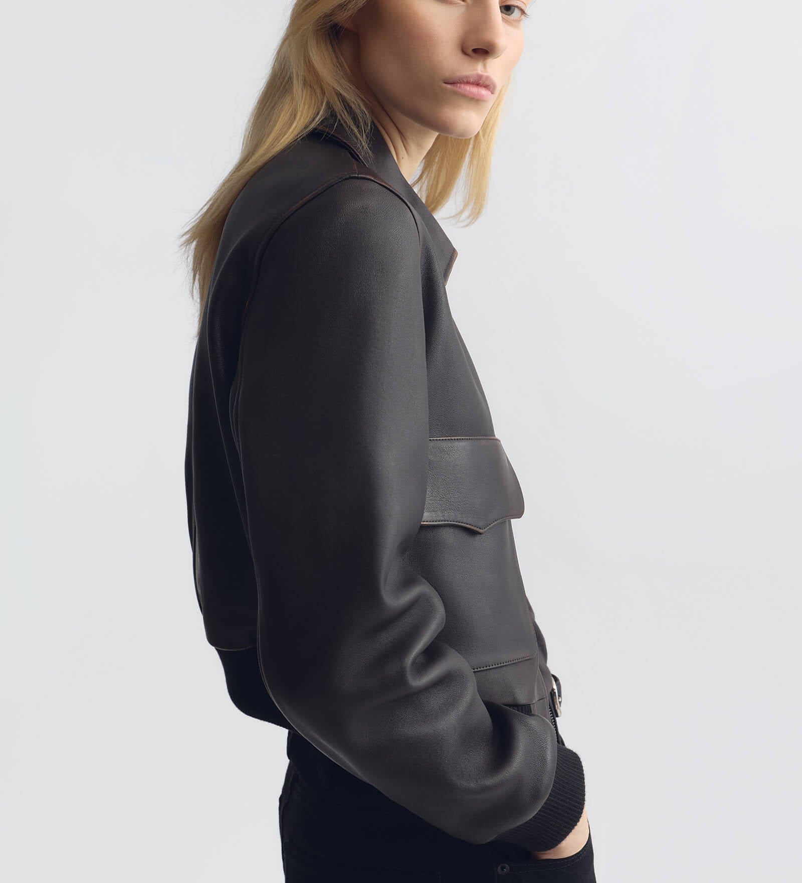 Nili Lotan - REDLEY LEATHER BOMBER JACKET