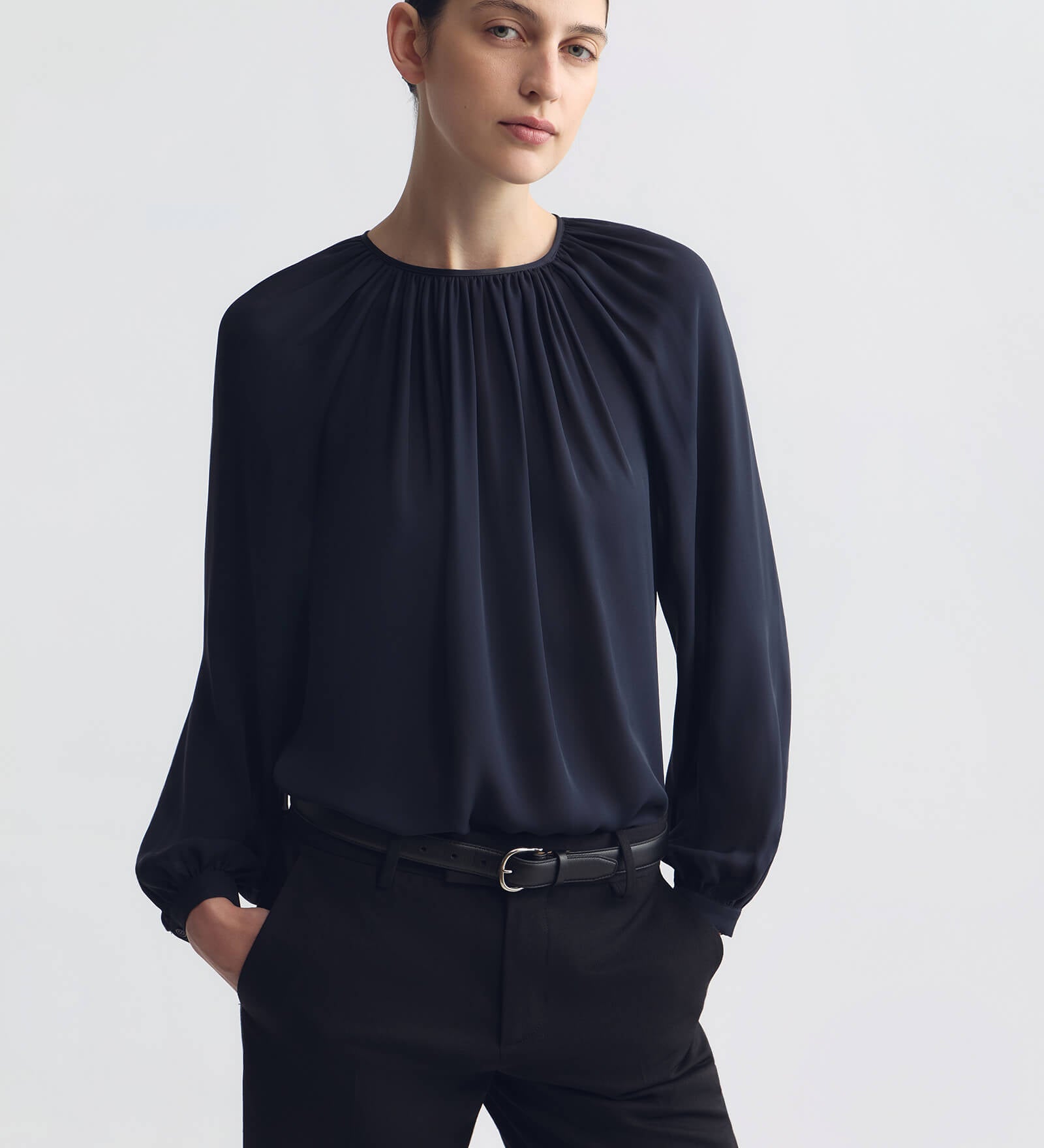 Nili Lotan - SAINT TROPEZ SILK BLOUSE