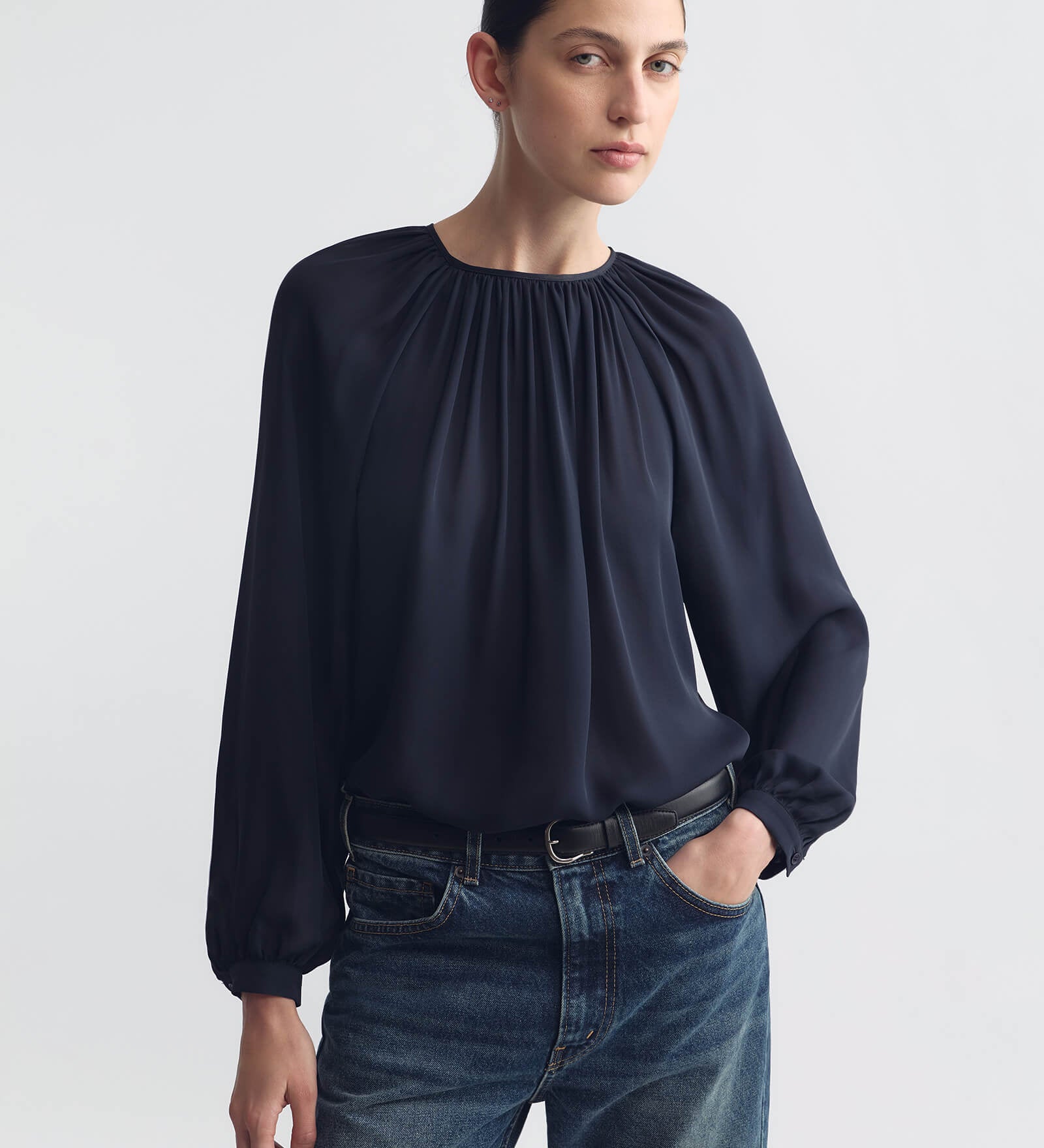 Nili Lotan - SAINT TROPEZ SILK BLOUSE