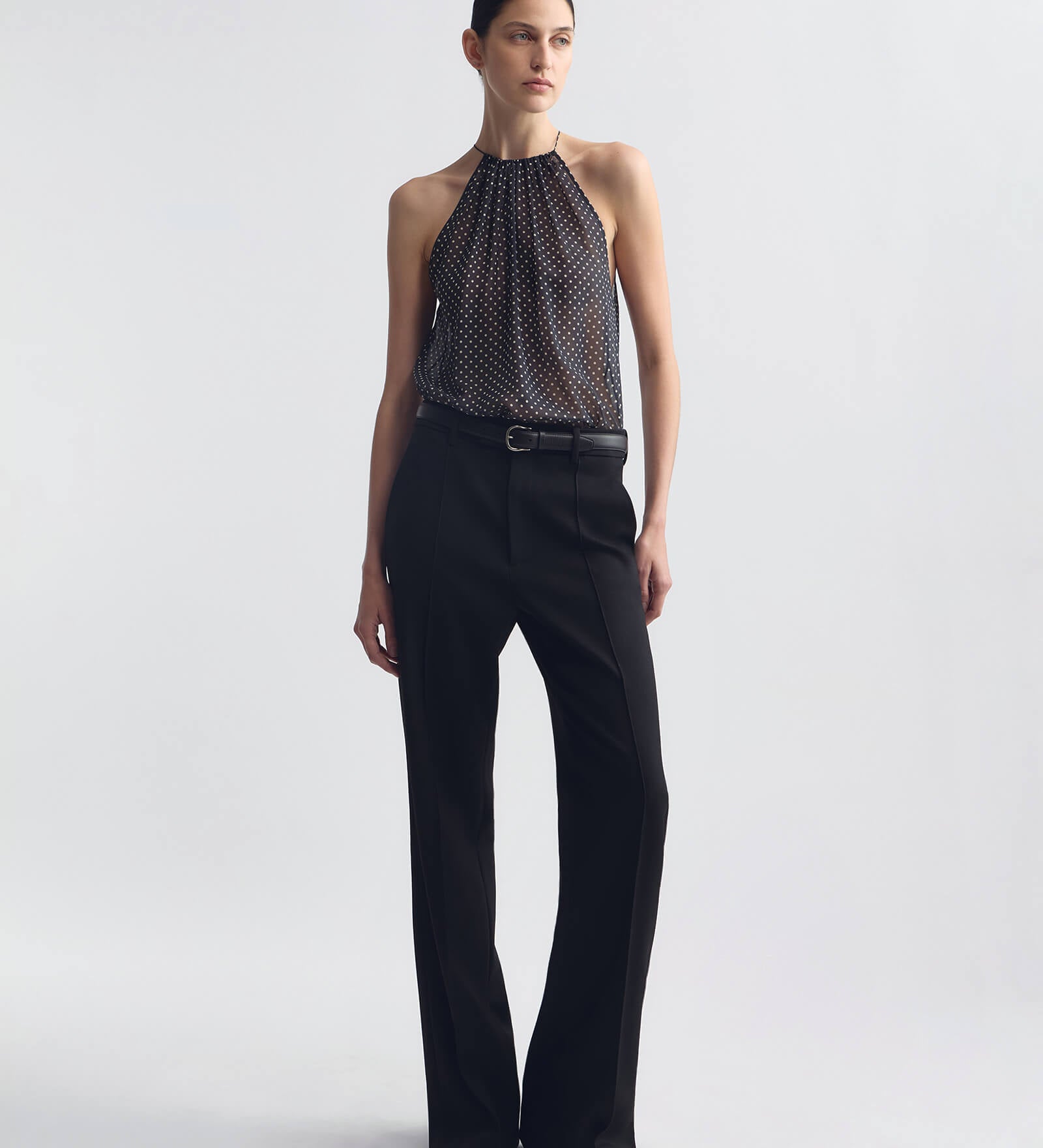 Nili Lotan - NIKKI HALTERNECK SILK TOP