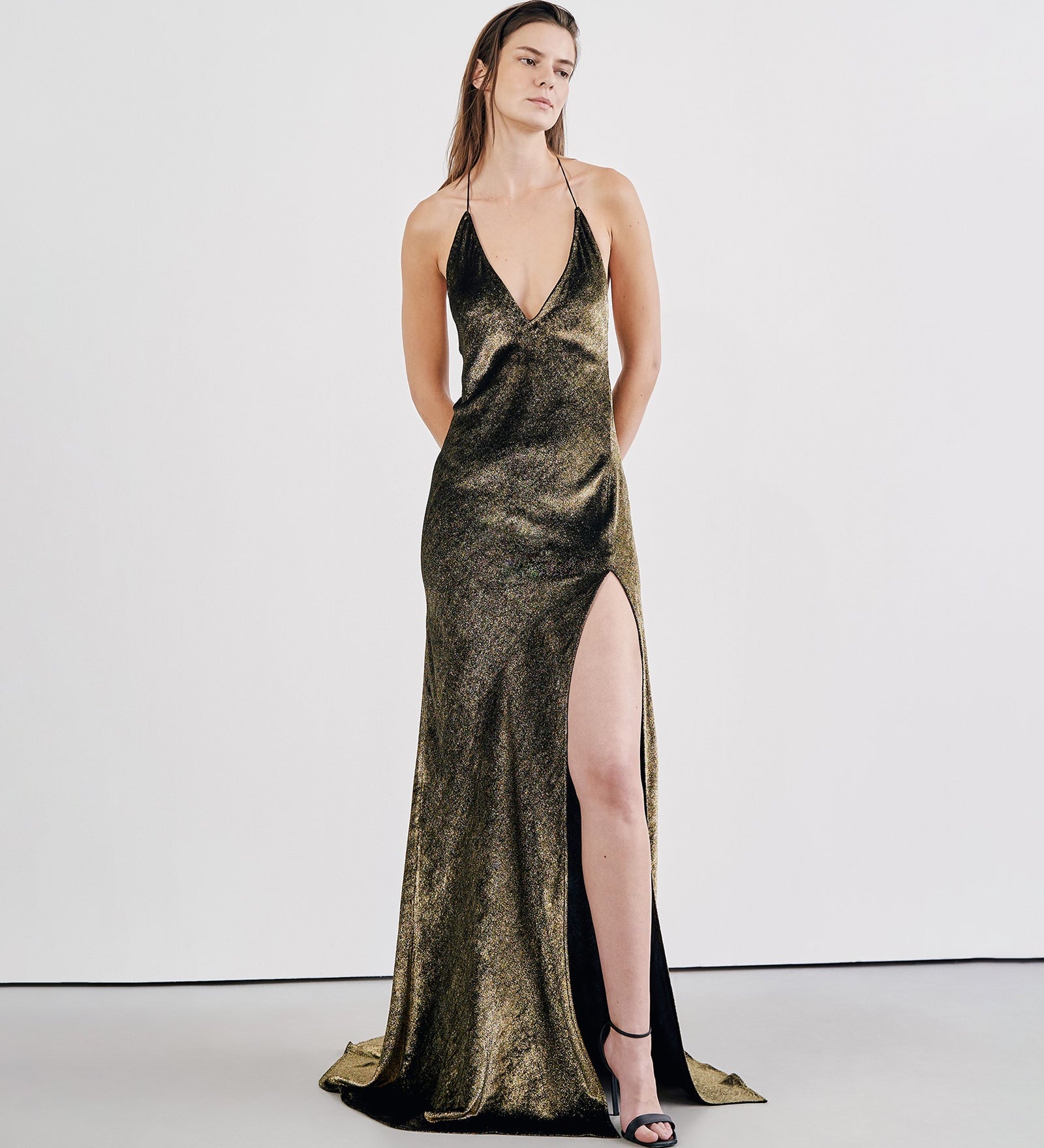 Nili Lotan - GOLD VELVET KATIE GOWN