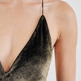 Nili Lotan - GOLD VELVET KATIE GOWN