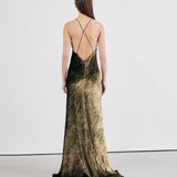 Nili Lotan - GOLD VELVET KATIE GOWN