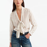 Nili Lotan - ANGELIQUE SILK BLOUSE