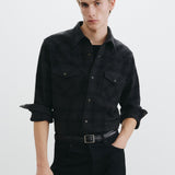 Nili Lotan - TRAVIS CASHMERE BUTTON UP