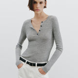 Nili Lotan - KLARISE HENLEY KNIT