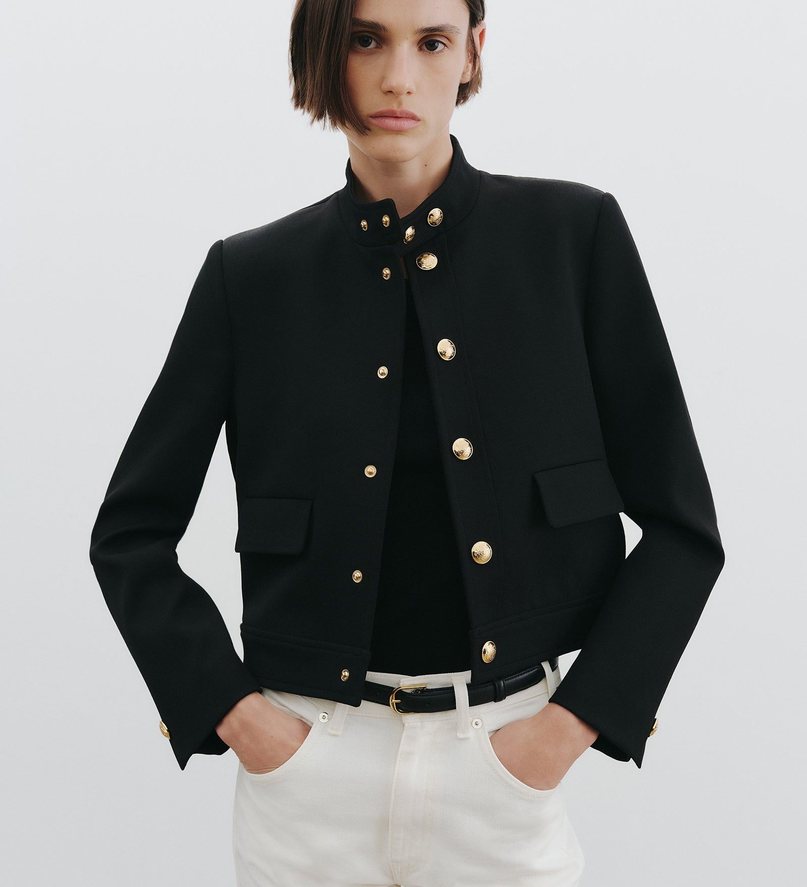Nili Lotan - HADLEY CROPPED WOOL JACKET