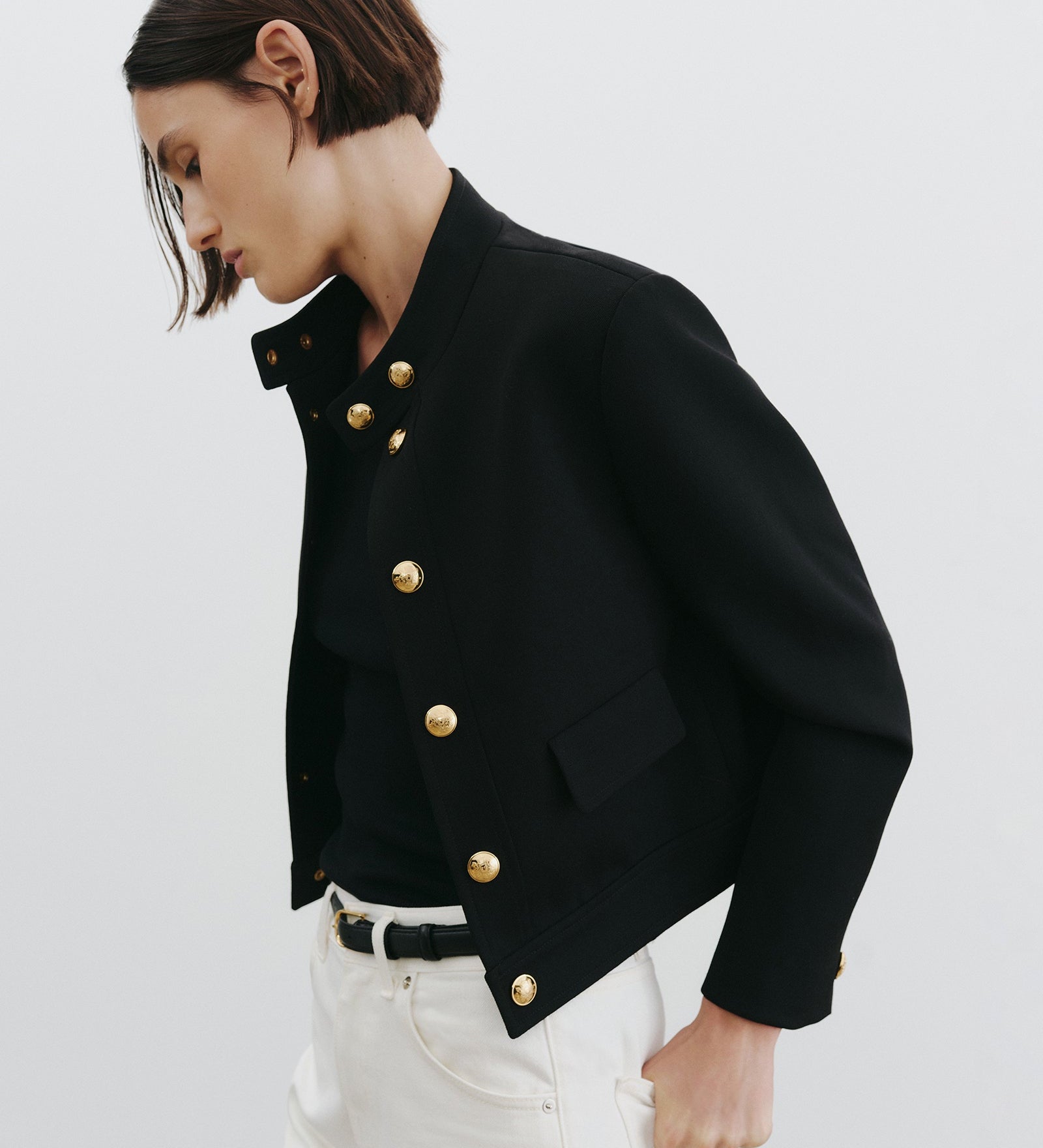 Nili Lotan - HADLEY CROPPED WOOL JACKET