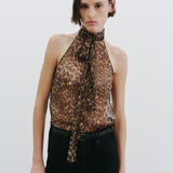 Nili Lotan - ALLA SILK HALTERNECK TOP