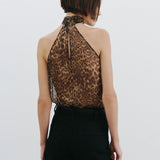 Nili Lotan - ALLA SILK HALTERNECK TOP