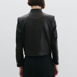 Nili Lotan - HADLEY LEATHER CROPPED JACKET