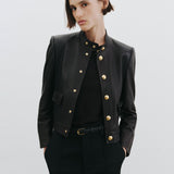 Nili Lotan - HADLEY LEATHER CROPPED JACKET
