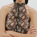 Nili Lotan - ALLA SILK HALTERNECK TOP