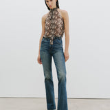 Nili Lotan - ALLA SILK HALTERNECK TOP