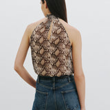 Nili Lotan - ALLA SILK HALTERNECK TOP