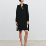 Nili Lotan - VADA TIE NECK SILK DRESS
