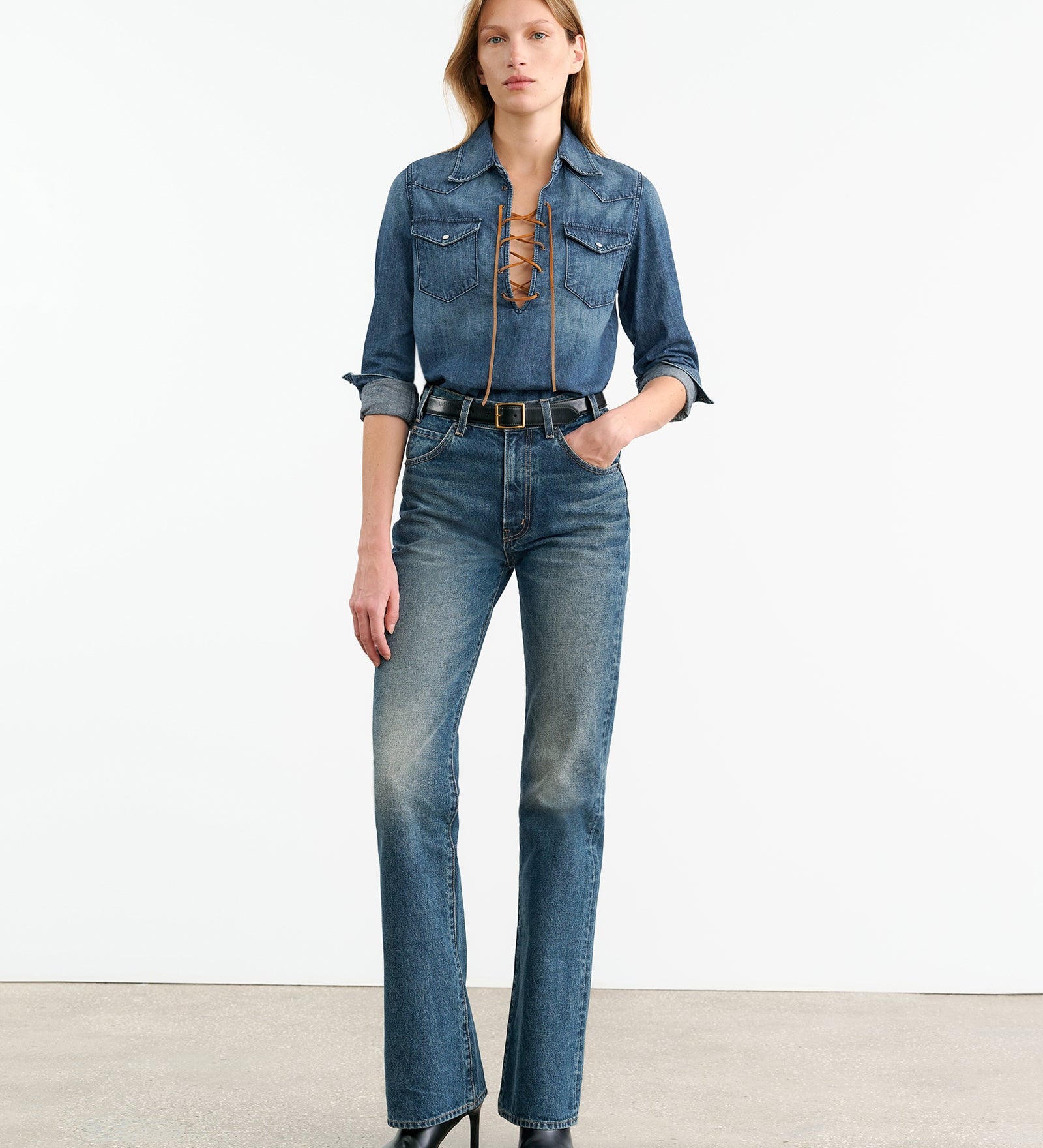 Nili Lotan - COLLINS DENIM SHIRT