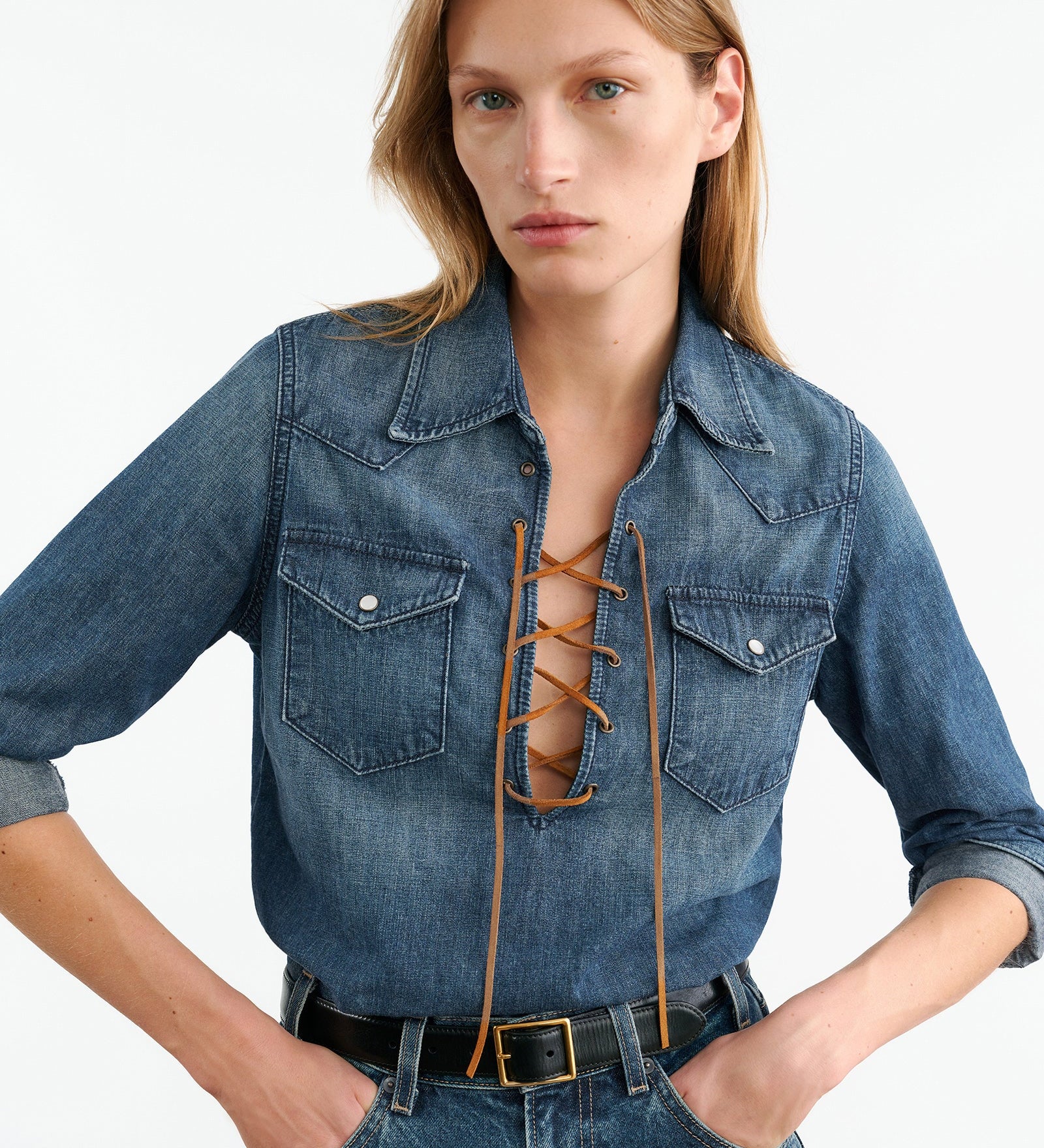Nili Lotan - COLLINS DENIM SHIRT