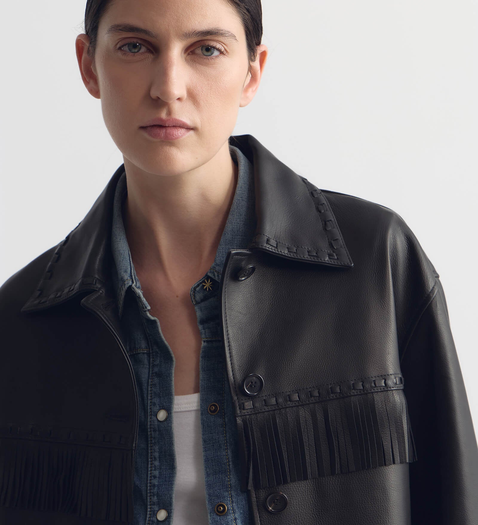 Nili Lotan - GUS FRINGE LEATHER JACKET