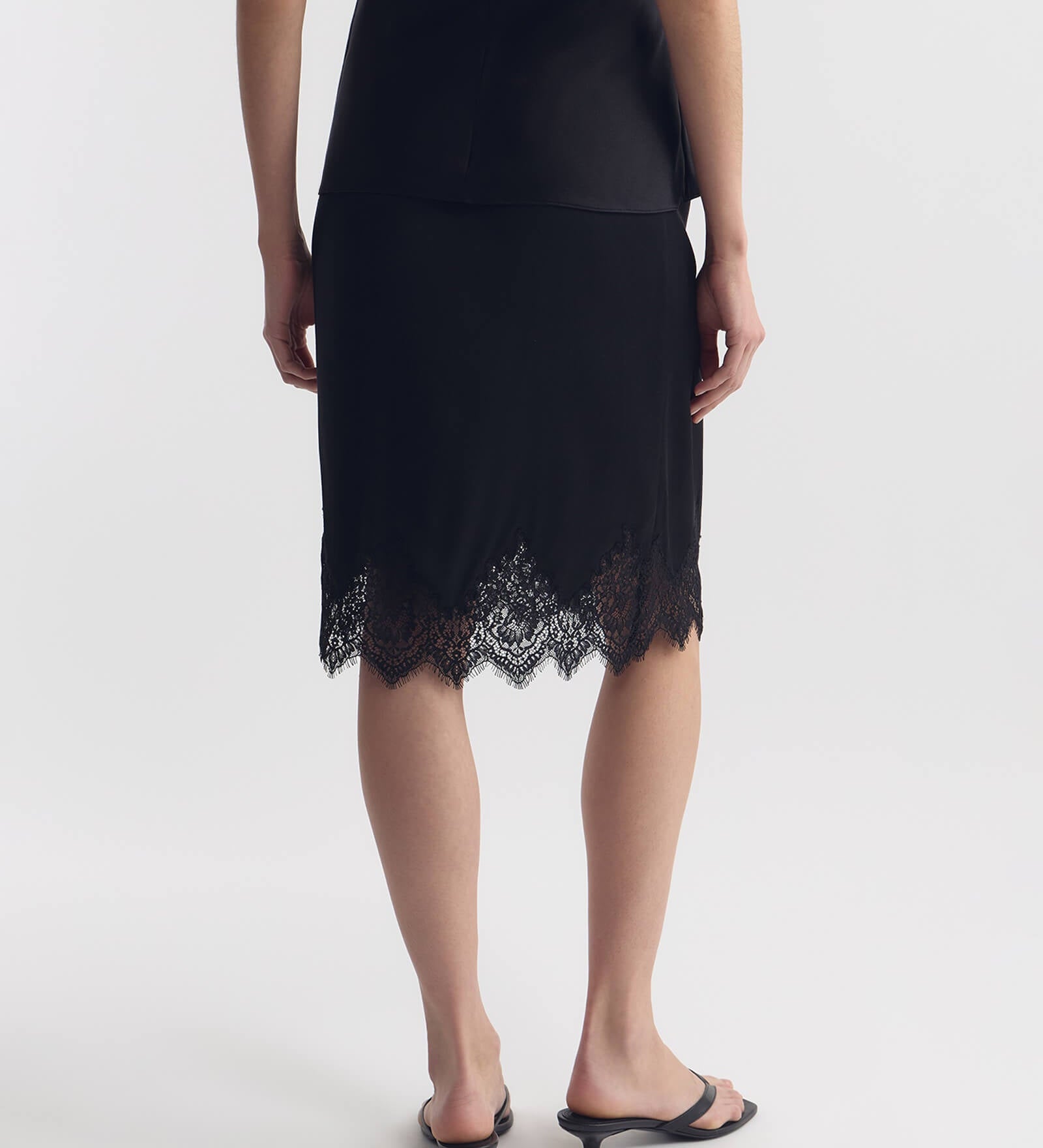 Nili Lotan - THEA LACE SILK SKIRT