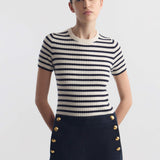 Nili Lotan - ALITA STRIPE CASHMERE SWEATER
