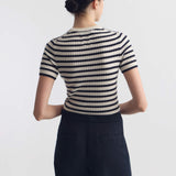 Nili Lotan - ALITA STRIPE CASHMERE SWEATER