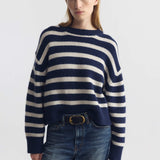 Nili Lotan - ANISA STRIPE CASHMERE SWEATER
