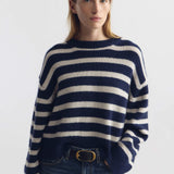 Nili Lotan - ANISA STRIPE CASHMERE SWEATER