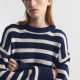 Nili Lotan - ANISA STRIPE CASHMERE SWEATER