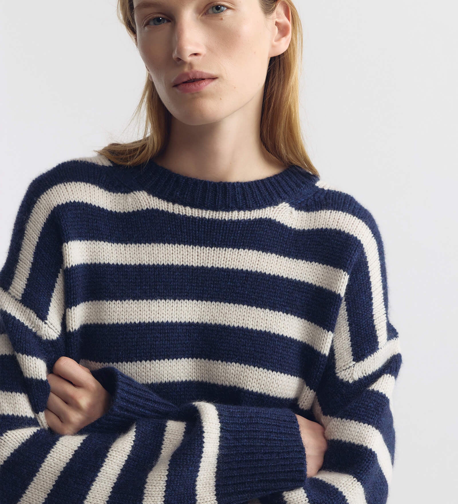 Nili Lotan - ANISA STRIPE CASHMERE SWEATER
