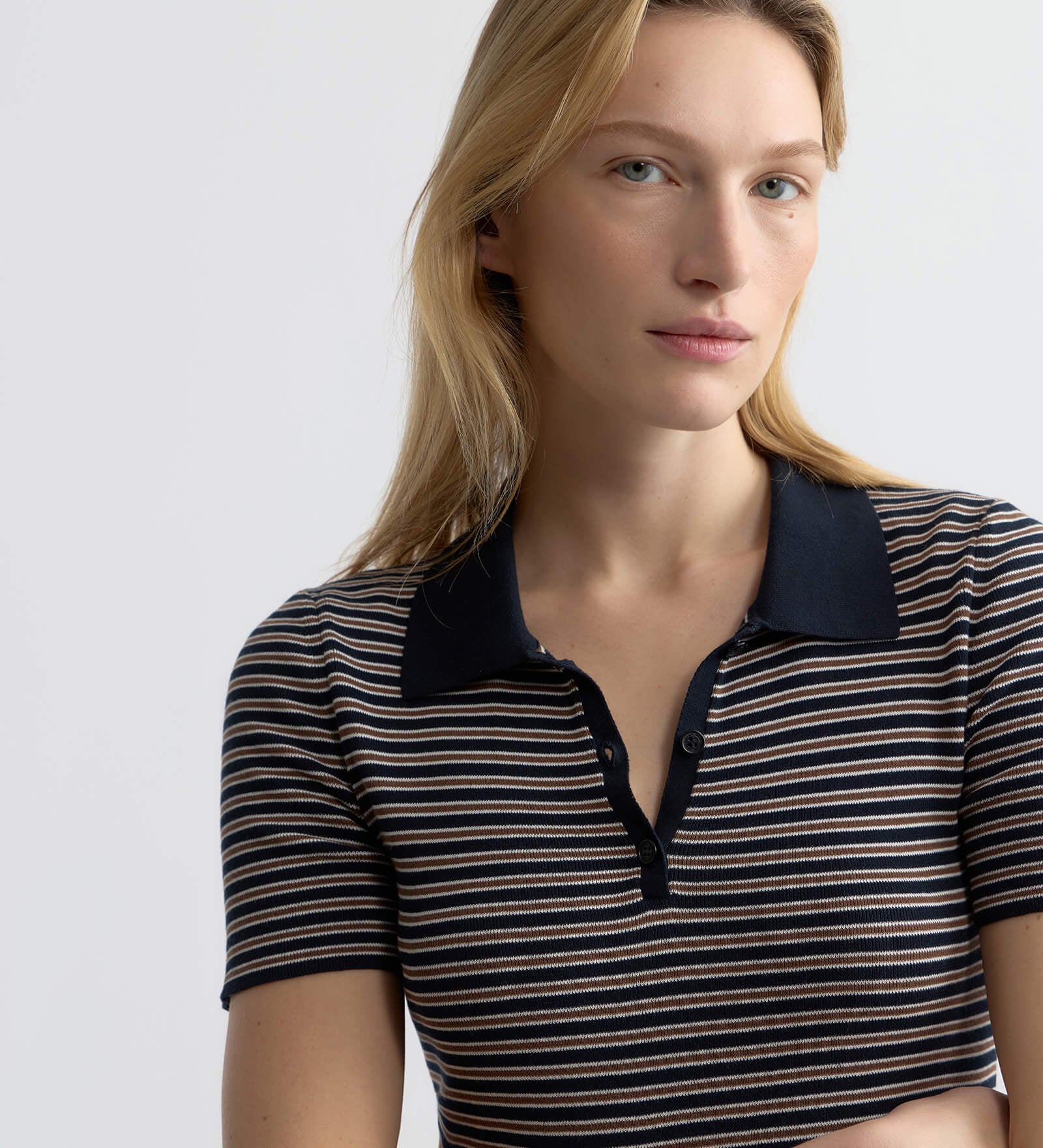 Nili Lotan - GEMMATTA STRIPE POLO